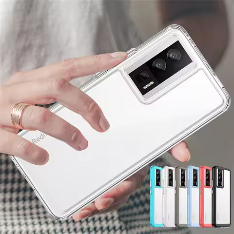 For Xiaomi Poco F5 Pro Case Cover Poco F5 Pro Capa Shockproof Phone Bumper Clear Transparent Colour 