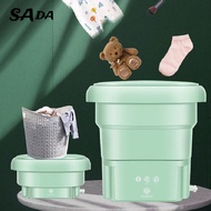 SADA เครื่องซักผ้าพับได้ ชุดชั้นใน เสื้อผ้าเด็ก เครื่องซักผ้ามินิ แบบพกพา ขนาดเล็ก สิ่งประดิษฐ์ซักถุงเท้าขาดน้ำ