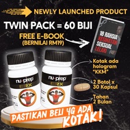 Nu-Prep ERX (2 botol x 30 biji) – CLINICALLY PROVEN FOR MEN'S PERFORMANCE