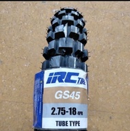 BAN TRAIL 275 RING 18 IRC Ban IRC Trail 275 18 Ban Trail IRC GS45 MOTOCROSS GS 45