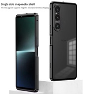 High Quality Aluminium Alloy Metal Magnetic Case For Sony Xperia 1 IV V VI VII Matte Acrylic Back Ca