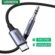 UGREEN Adapter Converter Audio Cable USB C to Aux 3.5mm DAC Chip DiM