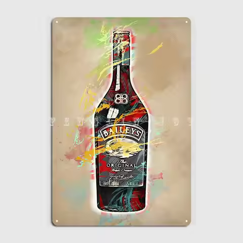 Baileys Metal Sign Pub Garage Plaques Pub Decoration Tin Sign Poster