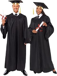 Unisex Adult Graduation Robe & Mortar Board Hat Unisex Adult Graduation Robe & Mortar Board Hat