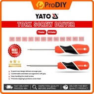 YATO Torx Screw Driver Star Drive 75mm 100mm Pemutar Skru 1pc High Grade Steel T5-T10 Durable Stabil