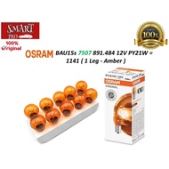OSRAM BAU15s 7507 891.484 12V PY21W = 1141 ( 1 Leg - Amber )