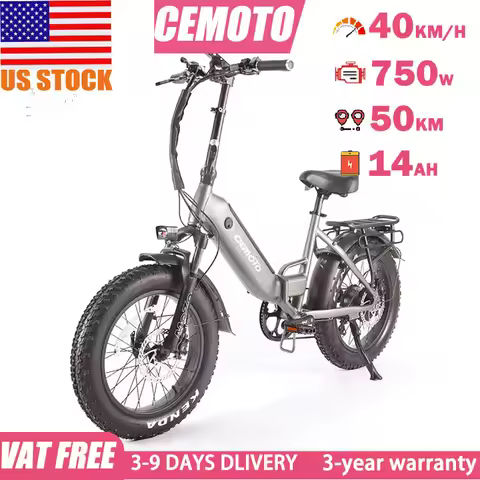 New Fashion E-Bike Adult City Commuting 20*4.0lnch Fat Tire Electric Bike Mileage50km Max Speed 40km