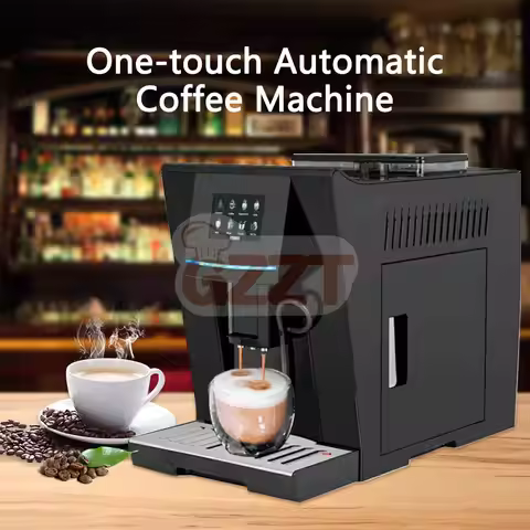 GZZT OFT19 Automatic Coffee Maker 19Bar ULKA Pump One-touch Espresso Americano Latte Cappuccino Coff