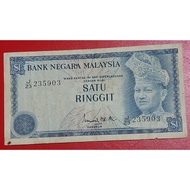 1967 Banknote Malaysia Rm1 Siri 3 Duit Lama马来西亚纸币 Rm1 系列 3 旧钱