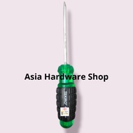 HIJAU TEKIRO Rubber Handle Screwdriver Plus (+) PH2 x 250 mm Green/ 6 x 250mm