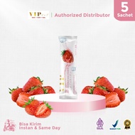 BEST VIP COLLAGEN PREMIUM 5 SACHET - MINUMAN KOLAGEN PEMUTIH BADAN CEPAT - COBAIN DULU - AMAN BPOM -