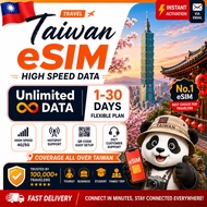 【AE】Taiwan eSIM | 1-15 Days | High-Speed Data Unlimited GB+Hotspot | Taiwan Travel sim card