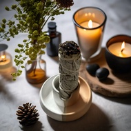 Incense Holder Aromatherapy Incense Burner White Sage Palo Santos 3 in 1