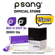 [15pcs BUNDLE] P'sang Zero & Big G Dot Buttercup Condom Safe Sex psang kondom 保险套 避孕套 安全套