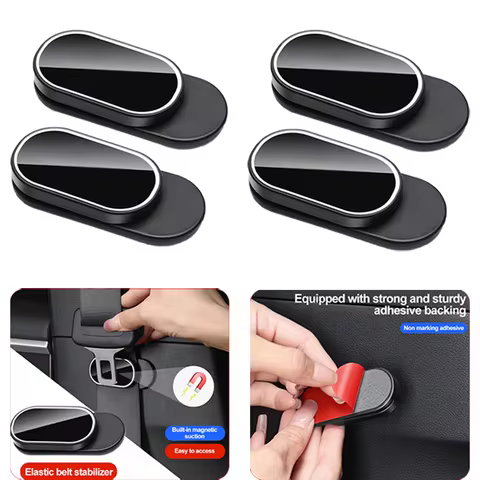 2026 New Car Seat Belt Clip Car Seat Belt Bracket Stabilizer Adjustable Magnetic Seat Belt Clip Univ