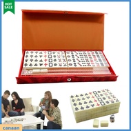 canaan|  Mini Mahjong for Family Gatherings Lightweight Mahjong Tiles Portable Mini Mahjong Game Set Classic Chinese Mahjong for Travel Parties Lightweight Compact for Home