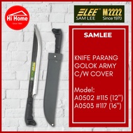 SAMLEE 115# 117# Camping Tree Clearing Chopping Jungle Black Army Knife Pisau Tentera Hutan Berkhema