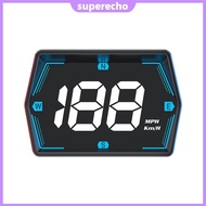 Car Digital GPS Speedometer HD LED Display Speed MPH KMH HUD Compass Head Up Display Overspeed Alarm