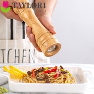 Taylor1 Pepper Grinder 5/8/10 Inch Particle Size Bottle Kitchen Gadget Oak Ceramic Grinding Salt Cor