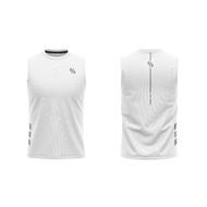 Percent เสื้อออกกําลังกาย Percent Performance Classic White แขนกุด