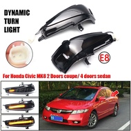 Dynamic LED Turn Signal Light Side Mirror Lamp Indicator For HONDA CIVIC MK8 Coupe FG1 FG2 2005-2011