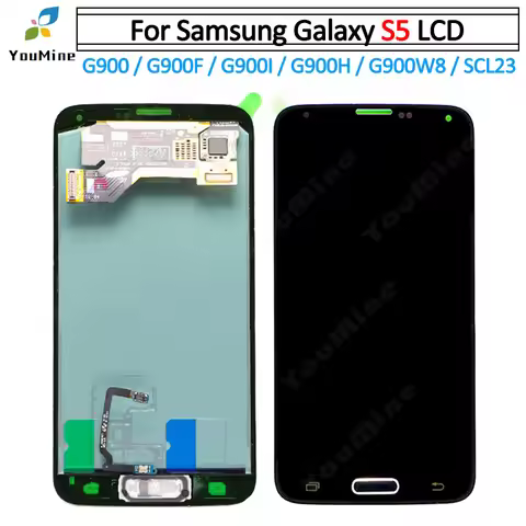 For Samsung S5 G900 LCD Display Touch Screen Digitizer with home button for Samsung Galaxy S5 G99 G9
