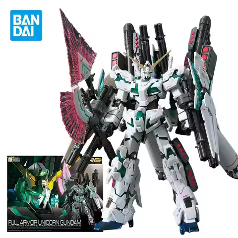 BANDAI RG RX-0 Full Armor Unicorn Gundam Action Figures Mobile Suit Gundam Build Divers Re RISE Anim