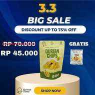 Xpressrempahstore - DURIAN Fruit Chips 50 GRAM Net POUCH Packaging