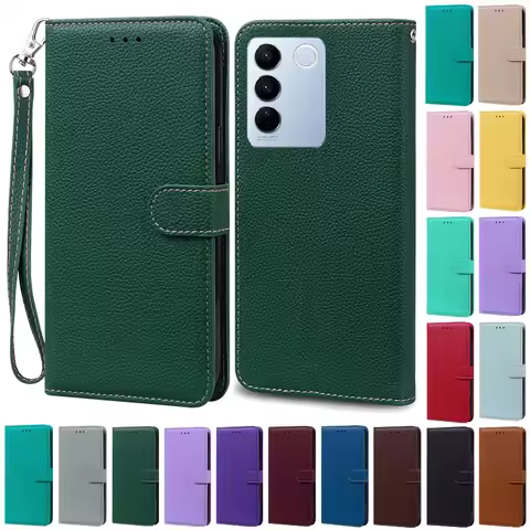 For Vivo V27 Case V27 Pro / V27E V2237 Wallet Leather Flip Fundas Coque for Vivo V27 5G V2231 V2246 