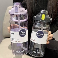1500ml 2000ml Dodge Tritan Water Drinking Bottle 2L With Straw With Handle Sport Plastic BPA Free Mu