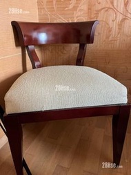 實木書枱 + 實木椅