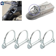 【EVERYTWT】4x M8*70mm Trailer Coupler Hitch Pin Lock D Shape Heavy Duty Towing Safety Lock