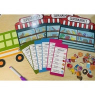 Pretend play shopping (magnet & pouch)-education toys-kids education-kids Educational toys-education