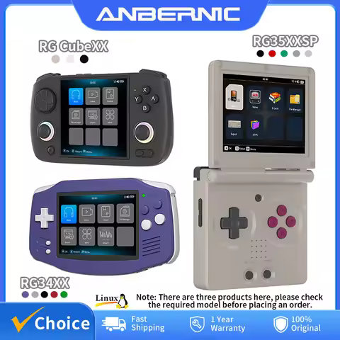Anbernic RG34XX RG CubeXX RG35XXSP Handheld Game Console Linux 64-bit WIFI Retro Gaming Player Suppo