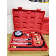 8pcs Petrol Engine Cylinder Compression Tester Kit Automotive Tool Gauge