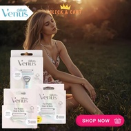 Gillette Venus For Pubic Hair & Skin Women's Razor Assorted (Handle+2 Blade Refills) / Cartridges Re