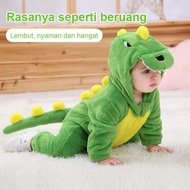 Style Dinosaur Costume Clothes Onesie Flannel Kids Pajamas Comfortable Cosplay Costume Animal Kids T