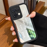 OPPO Reno 8 5G OPPO Reno 8T A1 Pro 5G Reno 8T 5G Case Simple English Case HP Case Silicone Softcase 