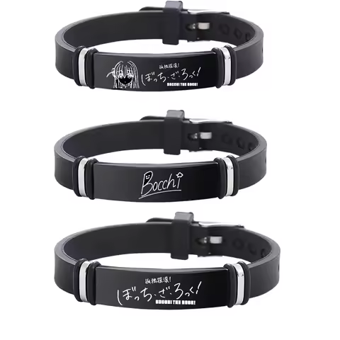 Anime BOCCHI THE ROCK! Stainless Steel Bracelet Gotou Hitori Ijichi Nijika Yamada Ryo Punk Cartoon J