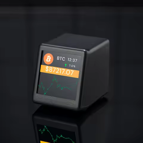 Virtual currency price display Bitcoin tracker 300 virtual currencies freely switch desktop ornament