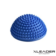 【Leader X】小型波速球/瑜珈球/小地雷足底按摩/半圓球/平衡球(三色任選)/ 藍色