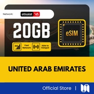 【🇦🇪 UAE eSIM】【Dubai Abu Dhabi】【Total 20GB - 5G Data】【✅Hotspot】UAE eSIM 阿联酋 eSIM 阿联酋 eSIM United Arab