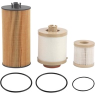 Fuel Filter and Oil Filter Compatible With Ford Vehicle 2003-2007 F250 F350 F450 F550 Super Duty, 20