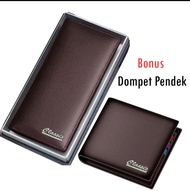 GRATIS 1  Dompet pendek Dompet panjang pria wanita terbaru dompet kulit premium