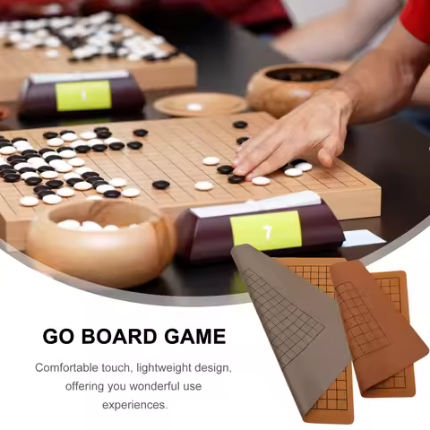 2Pcs Double Sided Go Game Board Foldable Chessboard for Kids Educational Strategy Game Portable Trav