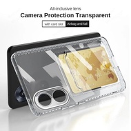 Y17s Casing for Vivo Y 17S Y17 S Clear Card Slot Wallet Soft Silicone Back Cover VIVO Y17S Camera Protection Shockproof Phone Case