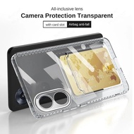 Y17s Casing for Vivo Y 17S Y17 S Clear Card Slot Wallet Soft Silicone Back Cover VIVO Y17S Camera Pr