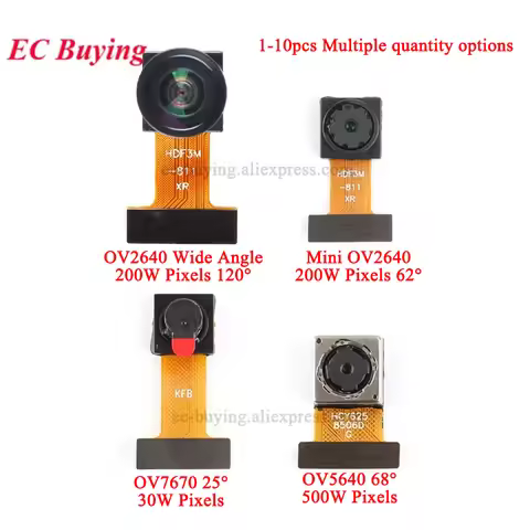 OV2640 OV7670 OV5640-AF Mini Camera Module CMOS Image Sensor ESP32-CAM 2 Million 500W Pixel Wide Ang