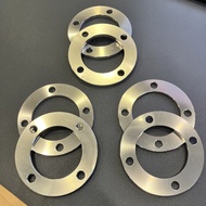 SPENCER SPACER DISC PLATE BRACKET FRONT DEPAN SPACER 4 HOLE 4MM 5MM 6MM SILVER