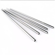 Straight Silver Straw Metal Straw Eco-Friendly Stainless Straw 474fr10